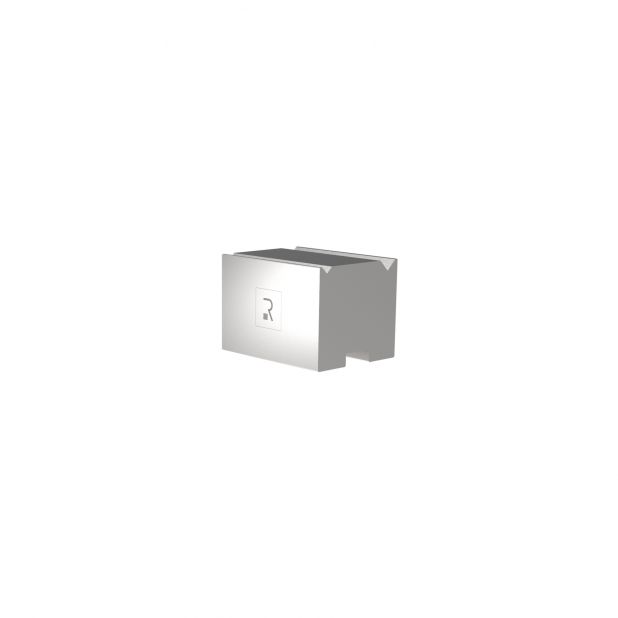 2-V Matrijs Centrisch R1 A Eurostyle type met hoogte=46mm, α=90°, Radius=0.5/0.8mm, Gereedschapsstaal=C45, M