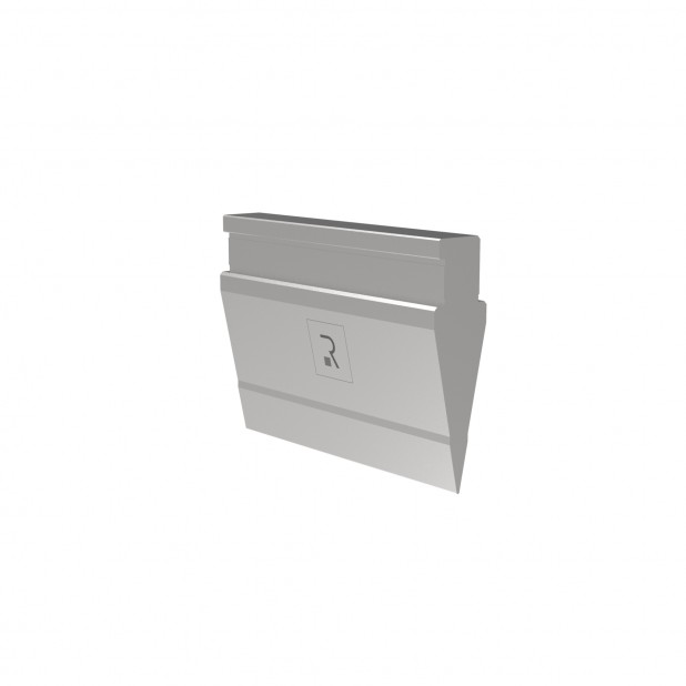 Bovengereedschap R10 Ajial-Axial type met hoogte=72mm, α=24°, Radius=0,5mm, Gereedschapsstaal=C45, Max. capa