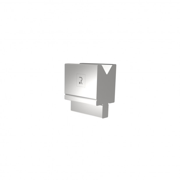 Matrijs R2 type met werkhoogte=55mm, α=80°, Radius=3mm, Gereedschapsstaal=42Cr, Max. capaciteit=1200kN/m.