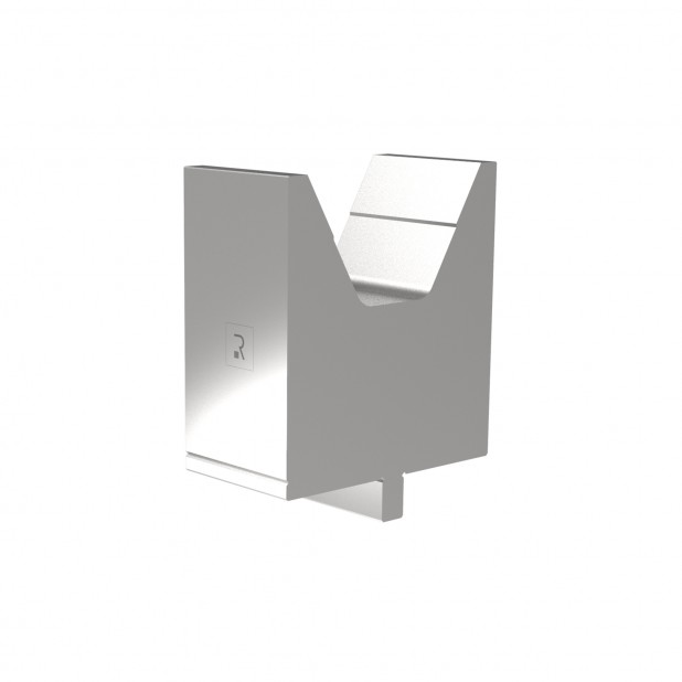 Matrijs R4 type met werkhoogte=130mm, α=60°, Radius=8mm, Gereedschapsstaal=42Cr, Max. capaciteit=1600kN/m.