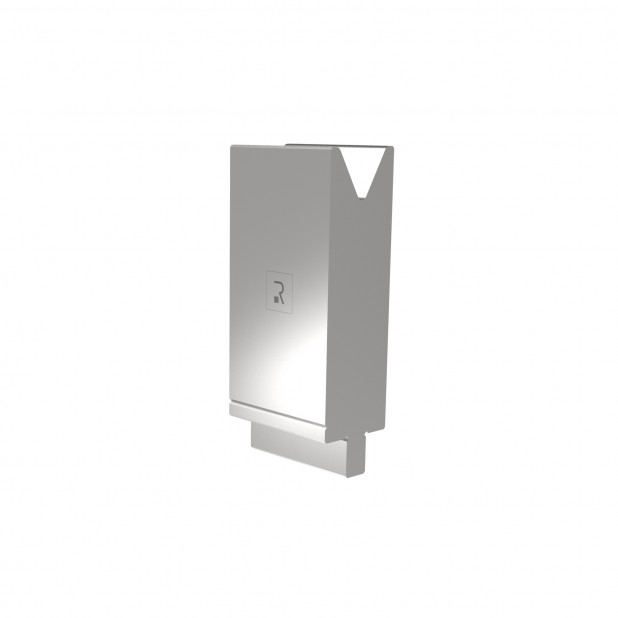 Matrijs R4 type met werkhoogte=130mm, α=60°, Radius=3mm, Gereedschapsstaal=42Cr, Max. capaciteit=500kN/m.