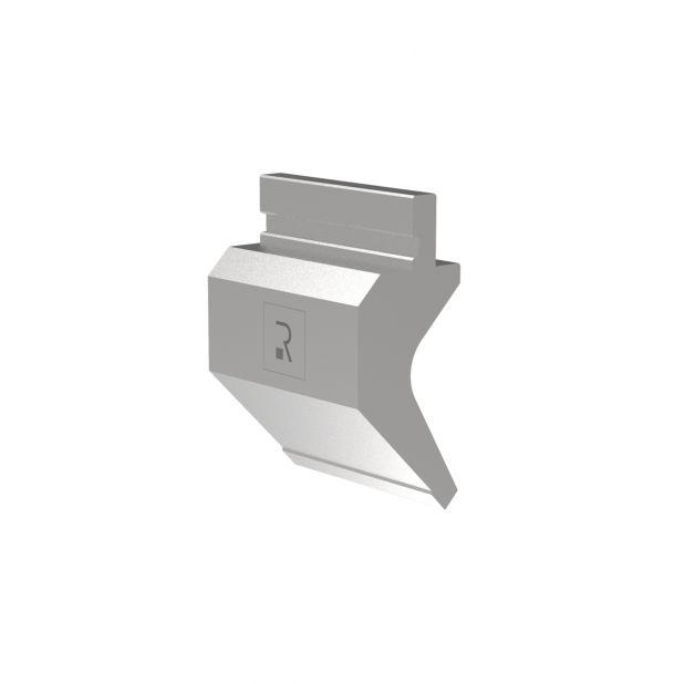 Bovengereedschap R1 Eurostyle type met werkhoogte=104,65mm, α=88°, Radius=0,8mm, Gereedschapsstaal=C45, Max.