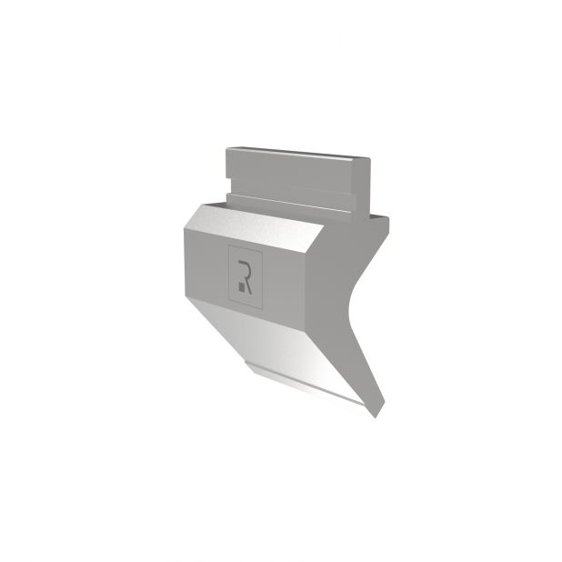 Bovengereedschap R1 Eurostyle type met werkhoogte=104,6mm, α=85°, Radius=0,8mm, Gereedschapsstaal=C45, Max.