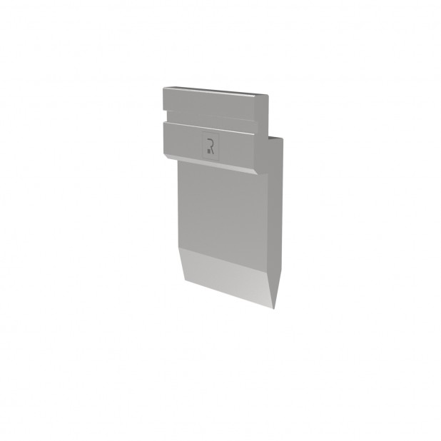 Bovengereedschap R1 Eurostyle type met werkhoogte=120mm, α=26°, Radius=0,8mm, Gereedschapsstaal=C45, Max. ca