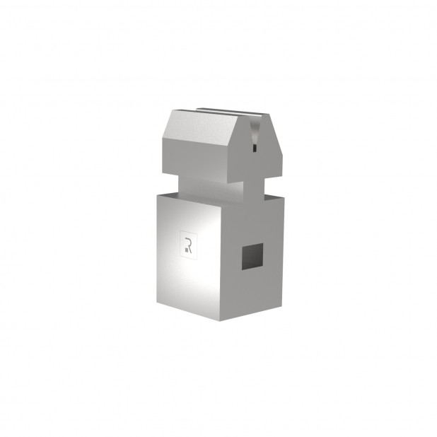 Pneumatische dichtdrukmatrijs R1 Eurostyle type met hoogte=135mm, α=26°, Radius=2mm, Gereedschapsstaal=C45,