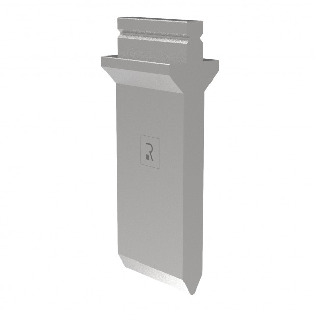 Bovengereedschap R2 type met werkhoogte=220mm, α=60°, Radius=4mm, Gereedschapsstaal=42Cr, Max. capaciteit=13