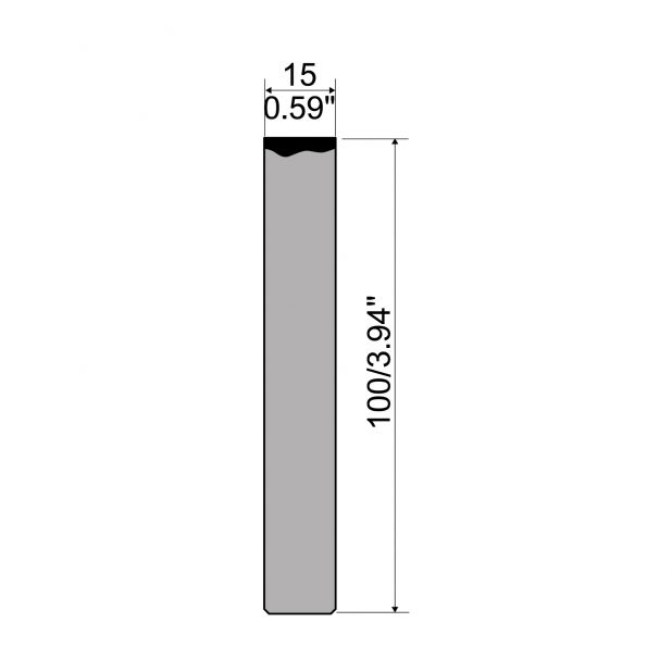 Dichtdrukmatrijzen voor beweegbare tafel R2/R3 type met hoogte=100mm, Gereedschapsstaal=C45, Max. capaciteit=1